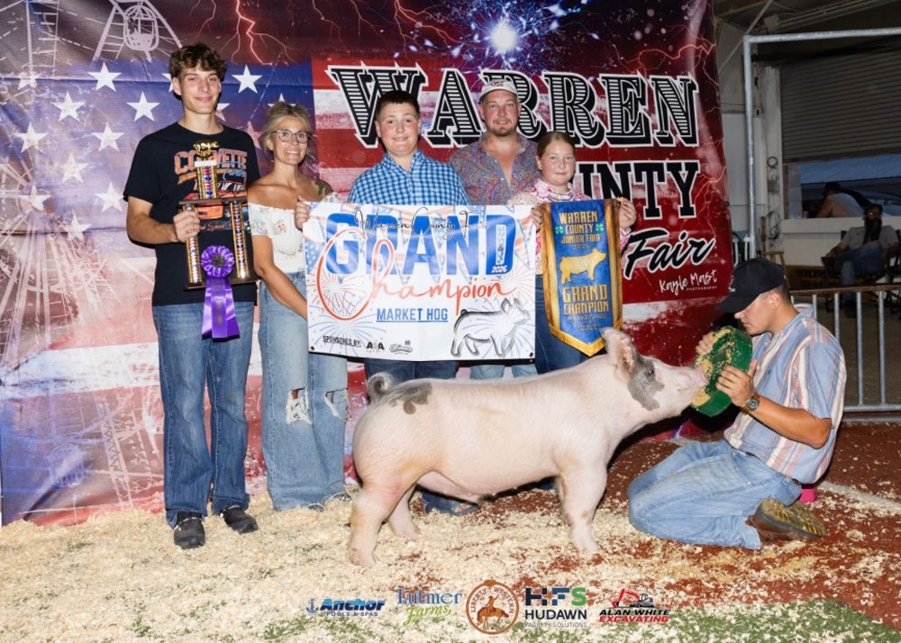 2026  Warren County Jr. Fair Grand Champion Market Hog